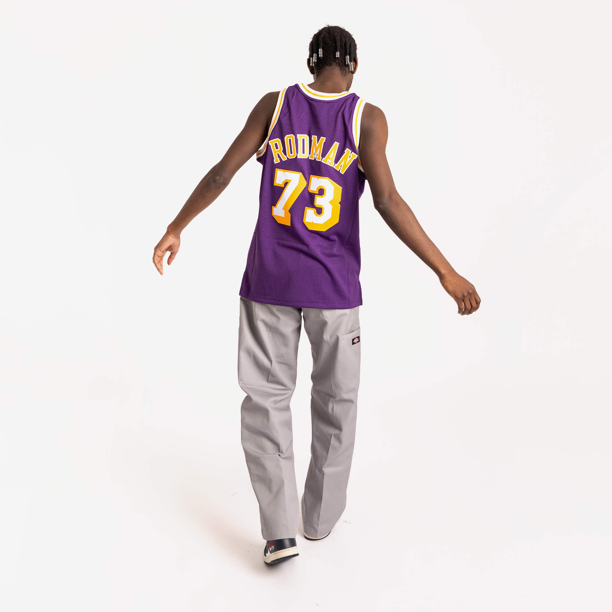 Dennis Rodman Los Angeles Lakers HWC Throwback NBA Swingman Jersey –  Basketball Jersey World