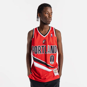 Damian Lillard Portland Trail Blazers HWC Throwback NBA Swingman Jersey