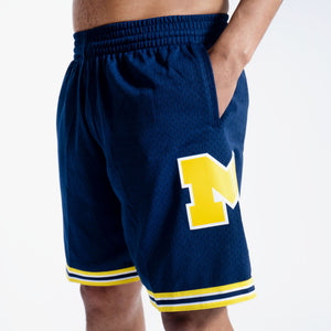 Michigan Wolverines Hardwood Classics Throwback Swingman NCAA Shorts