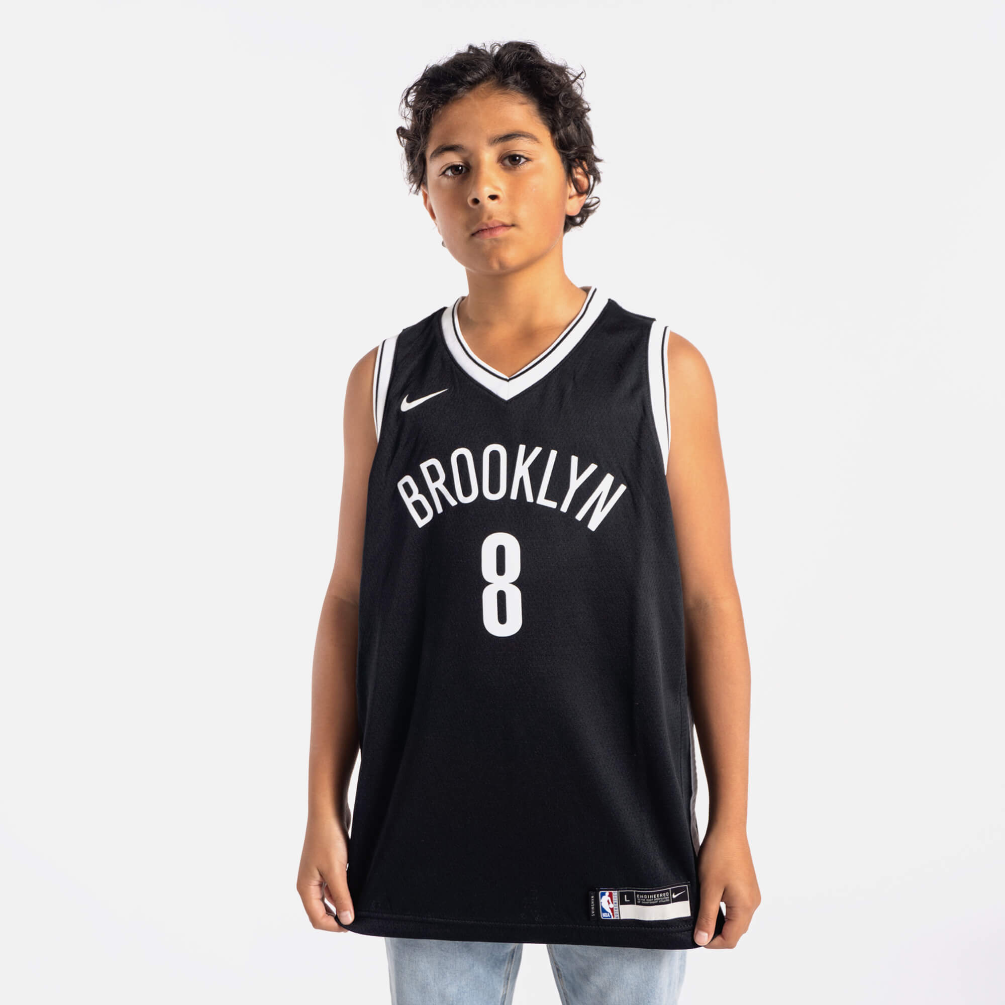 Brooklyn Nets 8 Patty Mills 2022-23 Icon Edition Black Men Jersey - Bluefink