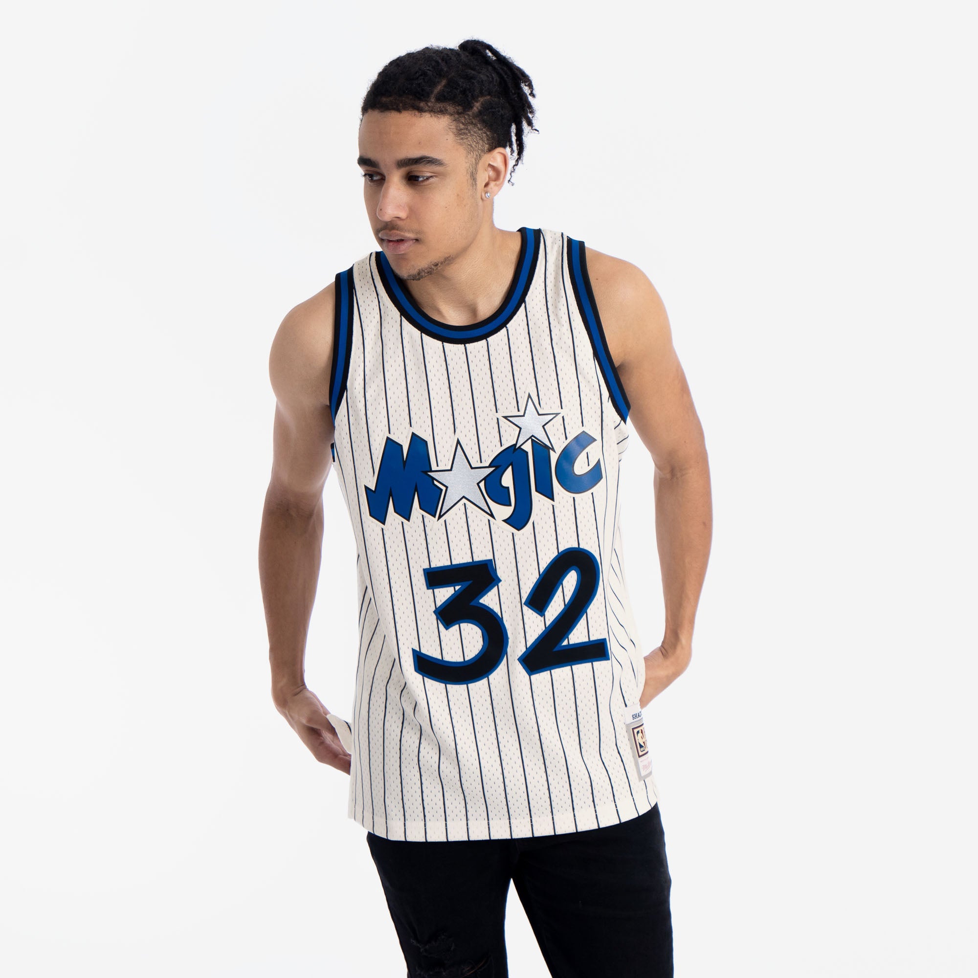 Shaquille O'Neal Orlando Magic Mitchell & Ness Women's 1995-96 Hardwood Classics Swingman Jersey - Black
