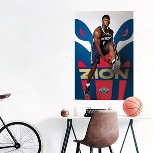 Zion Williamson New Orleans Pelicans NBA Wall Poster