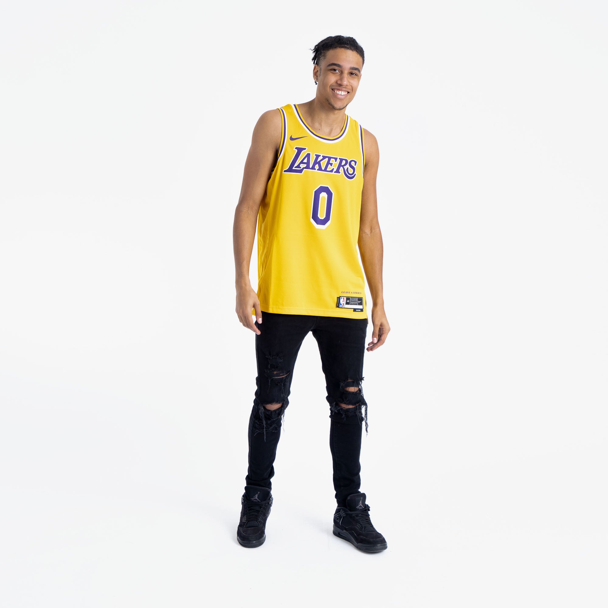 Men's Jordan Brand Russell Westbrook Purple Los Angeles Lakers 2021/22 Swingman Jersey - Statement Edition Size: Extra Large