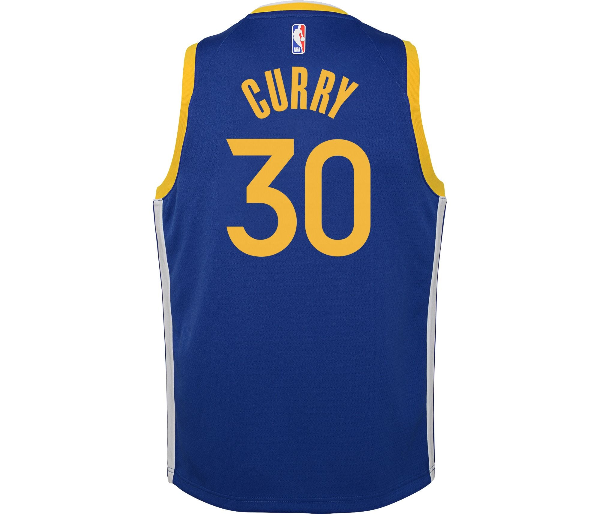 Youth Nike Stephen Curry Royal Golden State Warriors Swingman Badge Jersey  - Icon Edition