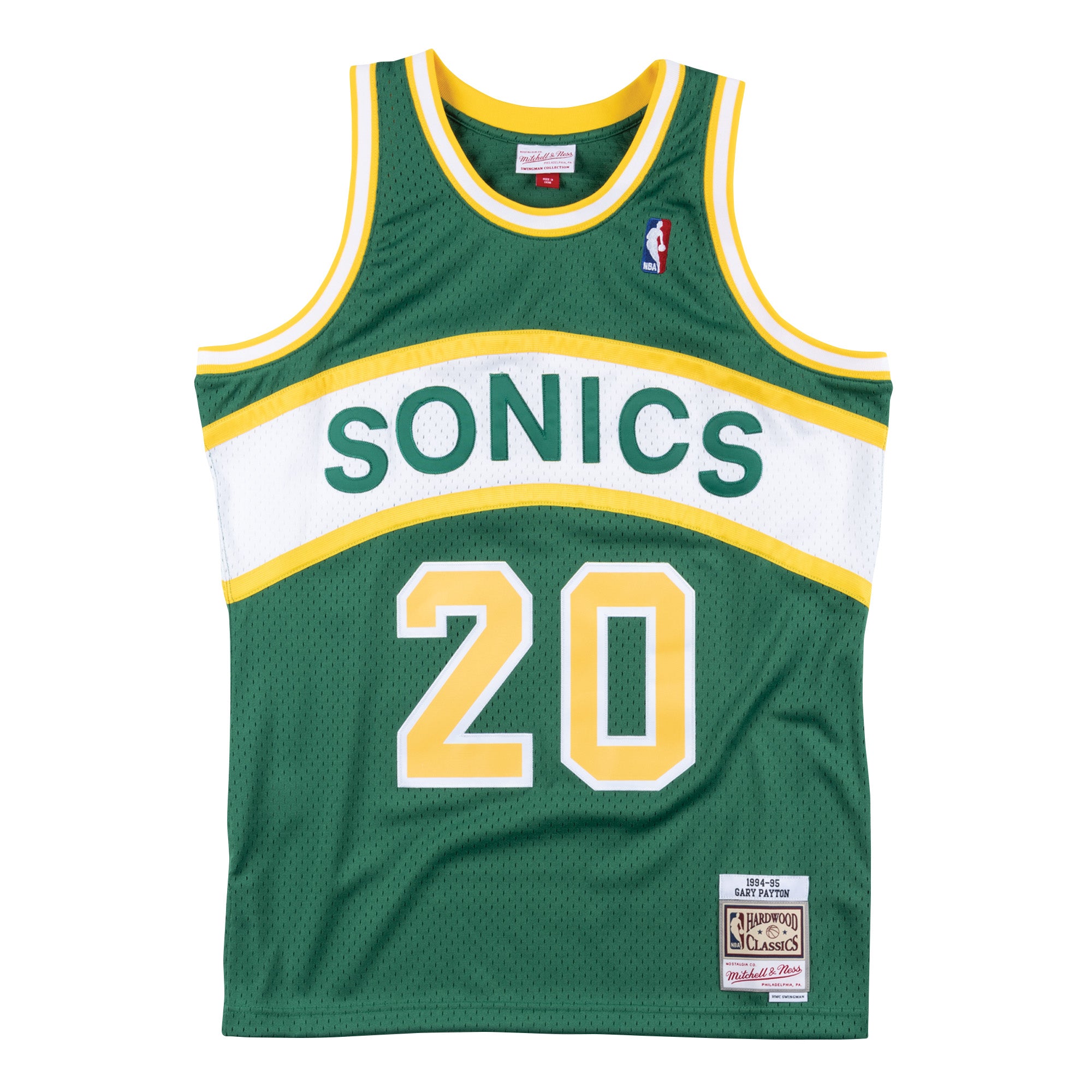 Mitchell & Ness Gary Payton #20 Seattle Supersonics 1994-95 Swingman NBA Trikot Grün Mitchell & Ness Gary Payton #20 Seattle Supersonics 1994-95 Swingman NBA Trikot Grün