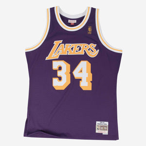 Shaquille O'Neal Los Angeles Lakers HWC Throwback NBA Swingman Jersey