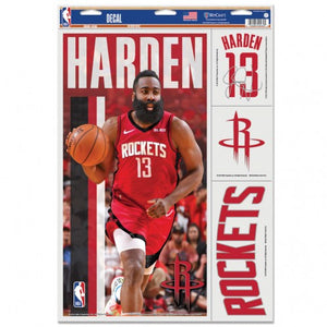 James Harden Houston Rockets Decal 11" x 17" Stickers