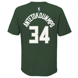 Giannis Antetokounmpo Milwaukee Bucks Icon Edition Youth NBA T-Shirt