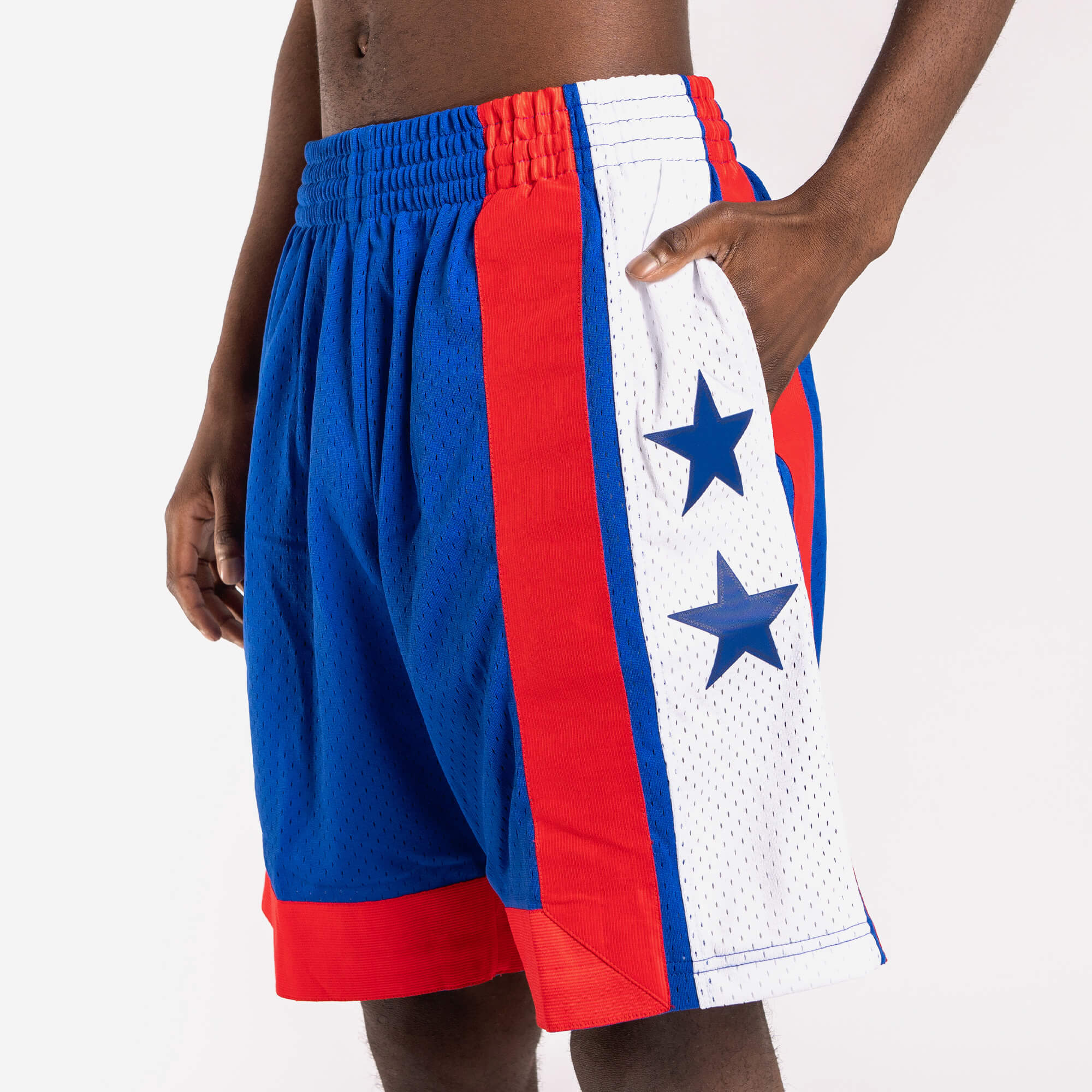 Men Brooklyn Nets New Jersey Nets Throwback Basketball Hardwood Classics  Blue Shorts - Nets Shorts - nets jersey blue 