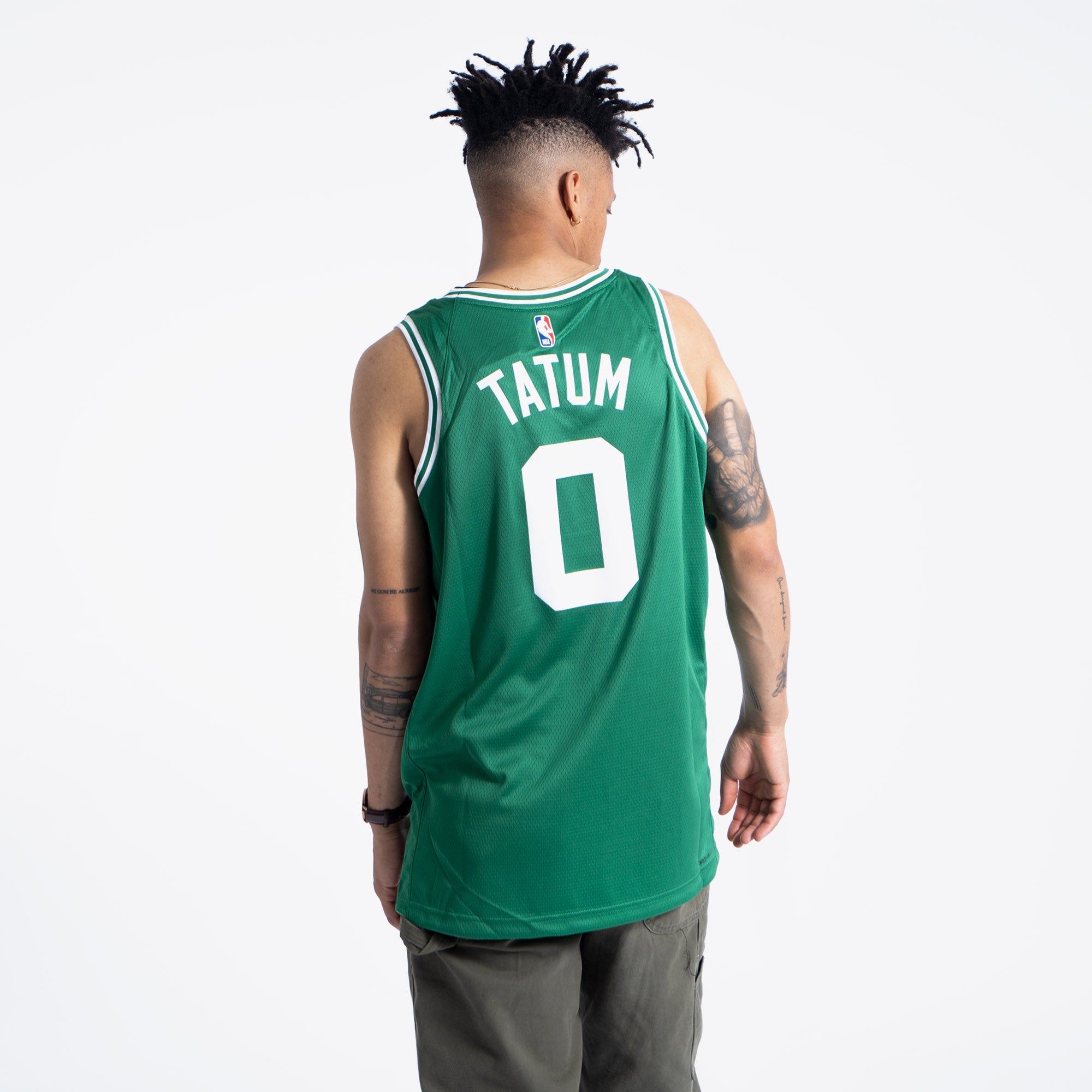 Men's Boston Celtics Jayson Tatum #0 White Swingman Jersey - Icon Edition