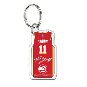 Trae Young Atlanta Hawks Premium Acrylic NBA Keyring