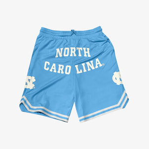 University of North Carolina Tar Heels Stamp Logo NCAA Mesh Shorts