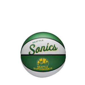 Seattle Supersonics Team Logo Retro Mini NBA Basketball