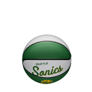 Seattle Supersonics Team Logo Retro Mini NBA Basketball