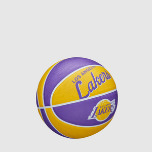 Los Angeles Lakers Team Logo Retro Mini NBA Basketball