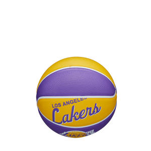 Los Angeles Lakers Team Logo Retro Mini NBA Basketball