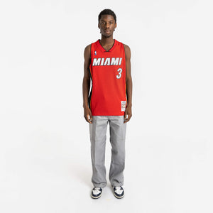 Dwyane Wade Miami Heat Hardwood Classics Throwback NBA Swingman Jersey