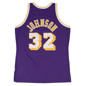Magic Johnson Los Angeles Lakers Throwback NBA Swingman Jersey