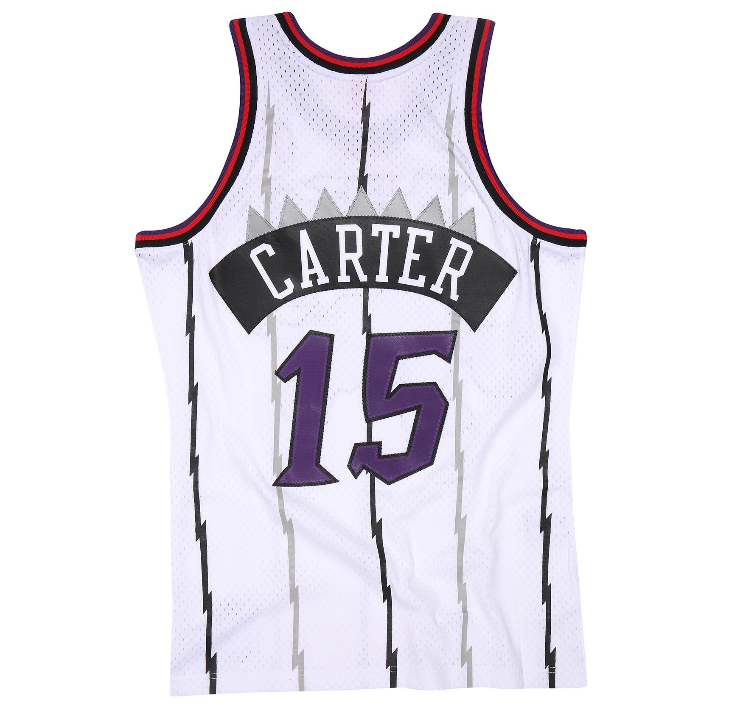 VINCE CARTER TORONTO RAPTORS HYPER HOOPS THROWBACK JERSEY