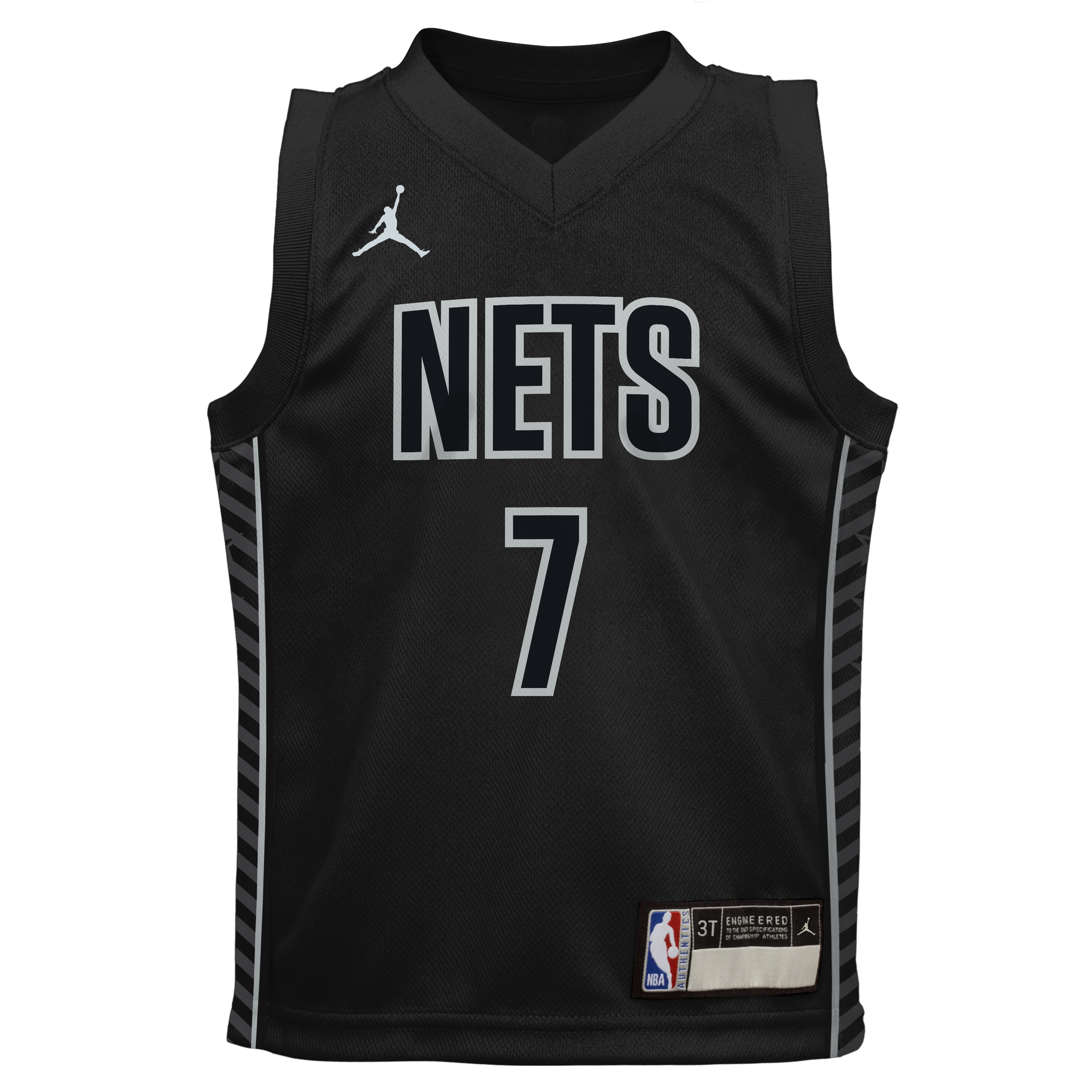 Nike NBA Brooklyn Nets Authentic Jersey Black White Size 56 Brand New