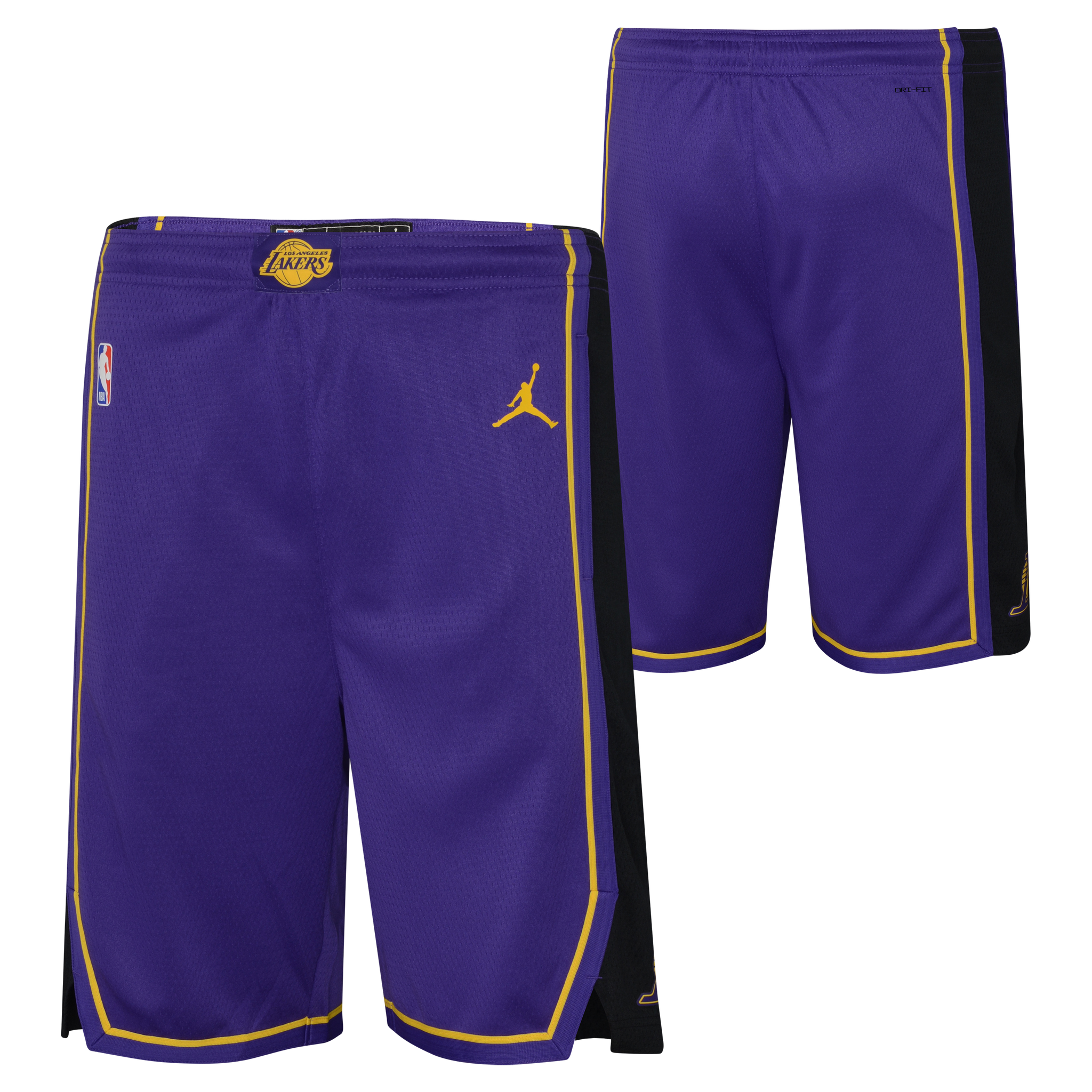 Lakers basketball shorts with lakers online on front
