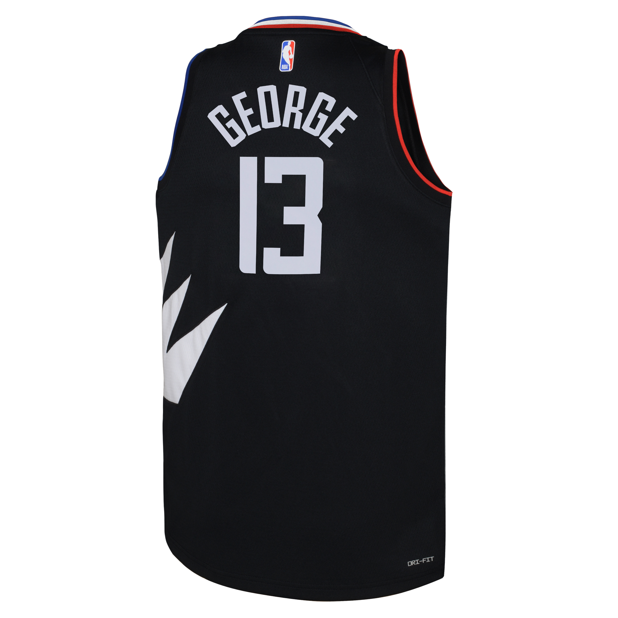 Paul george black clippers jersey top