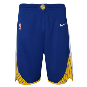 GOLDEN STATE WARRIORS NBA ICON EDITION YOUTH BLUE SWINGMAN SHORTS - Basketball Jersey World