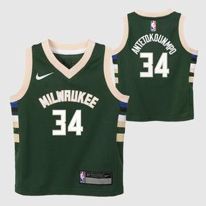 GIANNIS ANTETOKOUNMPO MILWUAKEE BUCKS NBA ICON TODDLER JERSEY - Basketball Jersey World