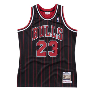 Michael Jordan Chicago Bulls Premium 1995-96 Pinstripe NBA Authentic Jersey