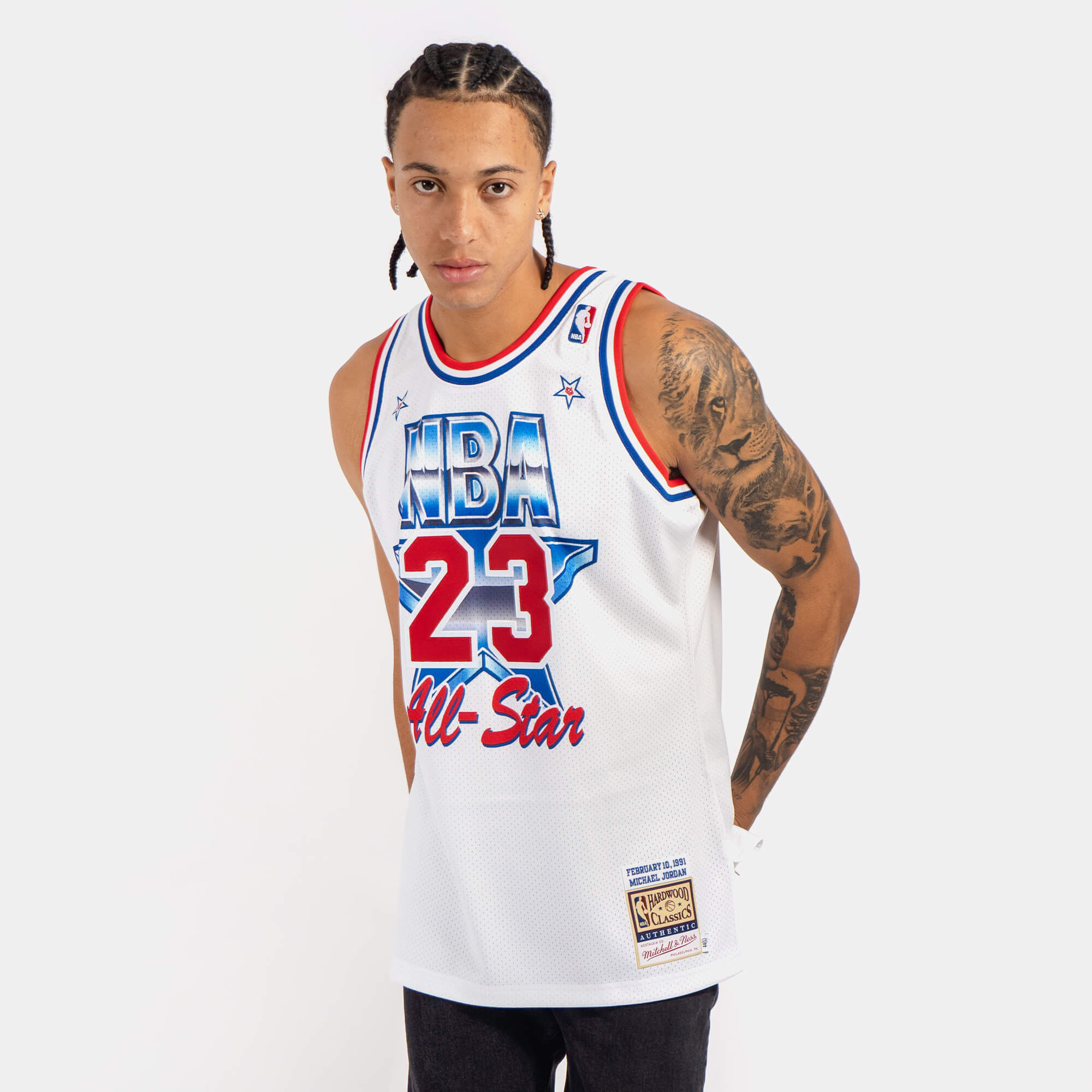 Mitchell & Ness Men's White Big and Tall 1997 NBA All-Star Game
