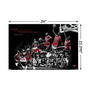 Michael Jordan Fly NBA Wall Poster