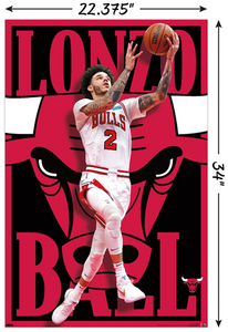 Lonzo Ball Chicago Bulls NBA Wall Poster