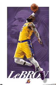 LeBron James Los Angeles Lakers NBA Wall Poster