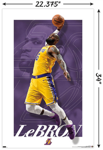 LeBron James Los Angeles Lakers NBA Wall Poster