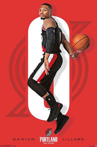 Damian Lillard Portland Trail Blazers NBA Wall Poster