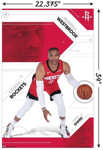 Russell Westbrook Houston Rockets NBA Wall Poster