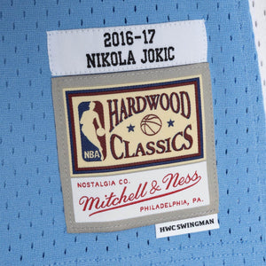 Nikola Jokić Denver Nuggets Hardwood Classics Throwback NBA Swingman Jersey