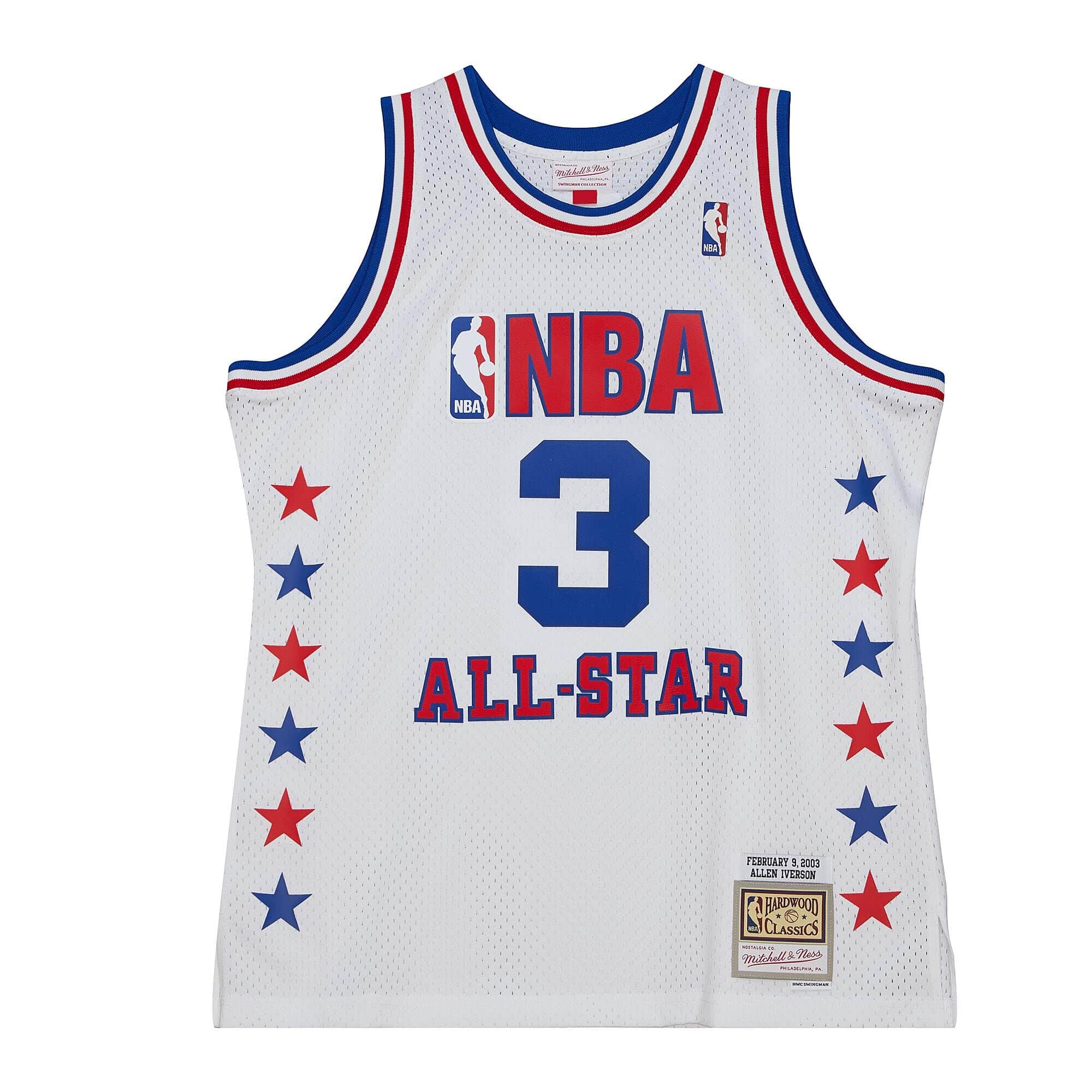 Allen Iverson 2003 All Star Game HWC Throwback NBA Swingman Jersey