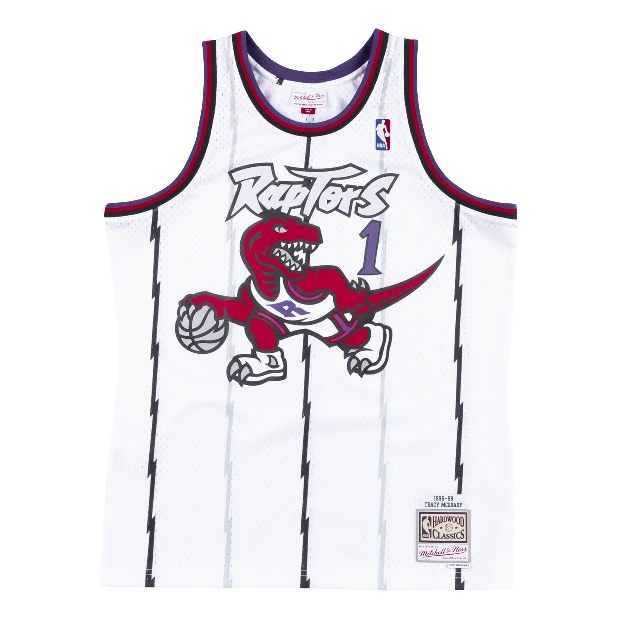 TRACY MCGRADY TORONTO RAPTORS M&N HARDWOOD CLASSIC SWINGMAN NBA