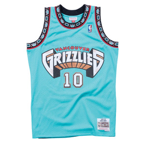 Mike Bibby Vancouver Grizzlies Hardwood Classics Throwback NBA Swingman Jersey