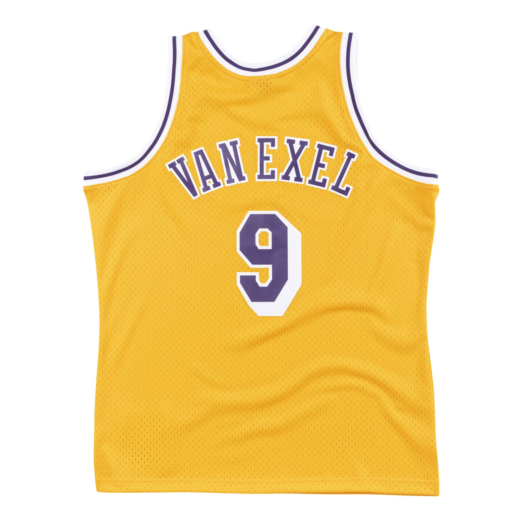 Los Angeles Lakers: Nick Van Exel 1994/95 Yellow Champion Jersey