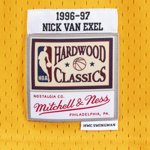 Nick Van Exel Los Angeles Lakers HWC Throwback NBA Swingman Jersey