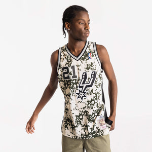 Tim Duncan San Antonio Spurs HWC Throwback NBA Swingman Jersey